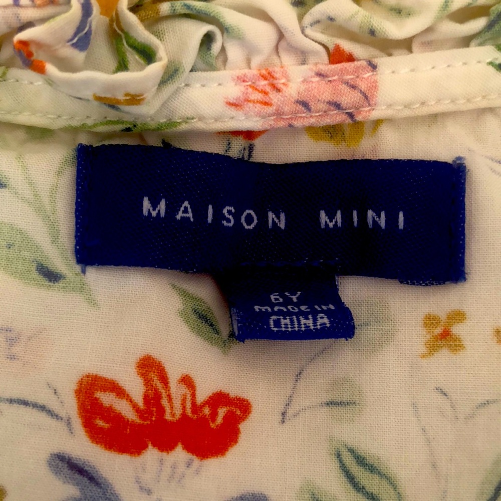 Maison Mini romper adorable print! Lightly worn.